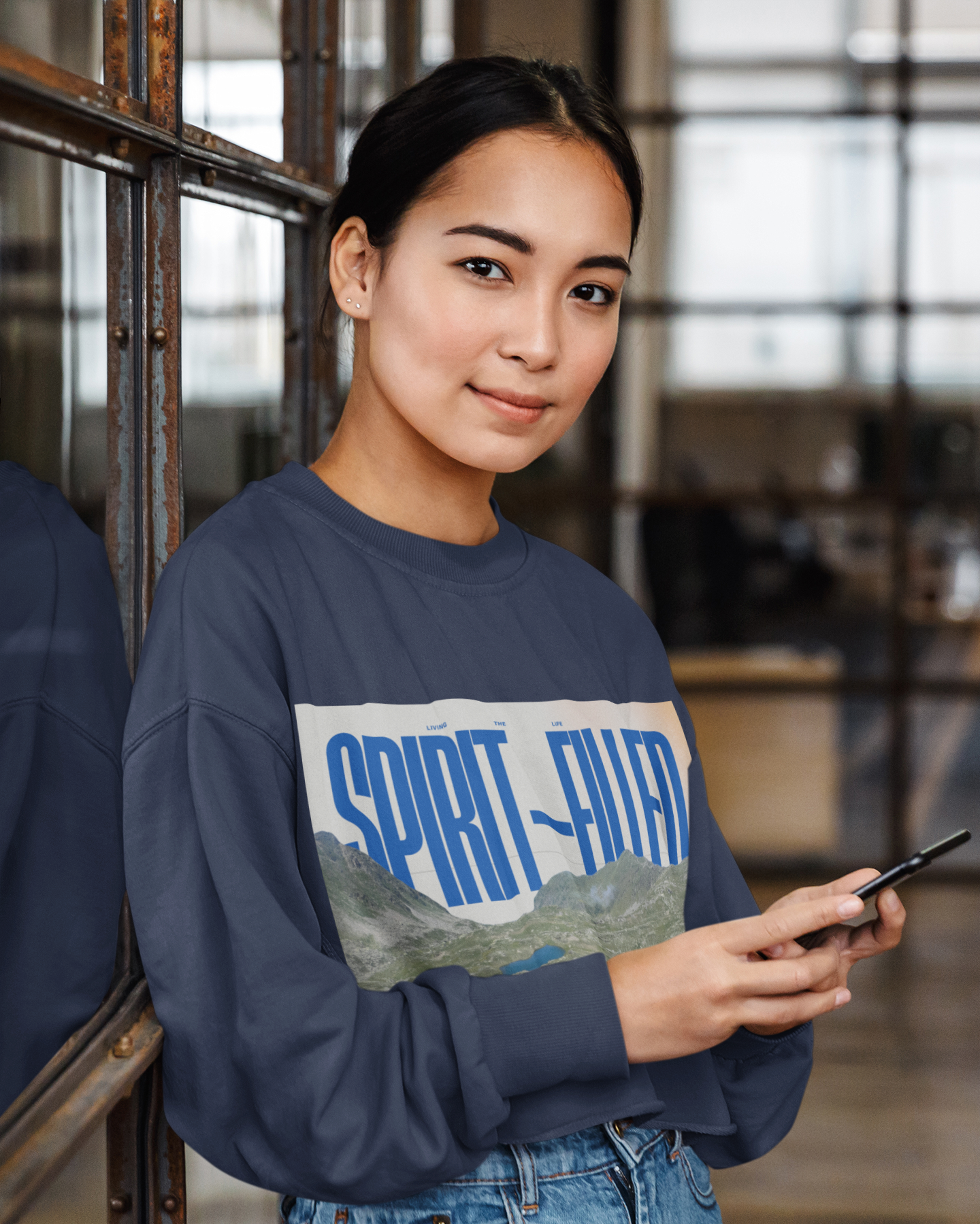 Living the Spirit Filled Life | Women's Cropped Sweatshirt