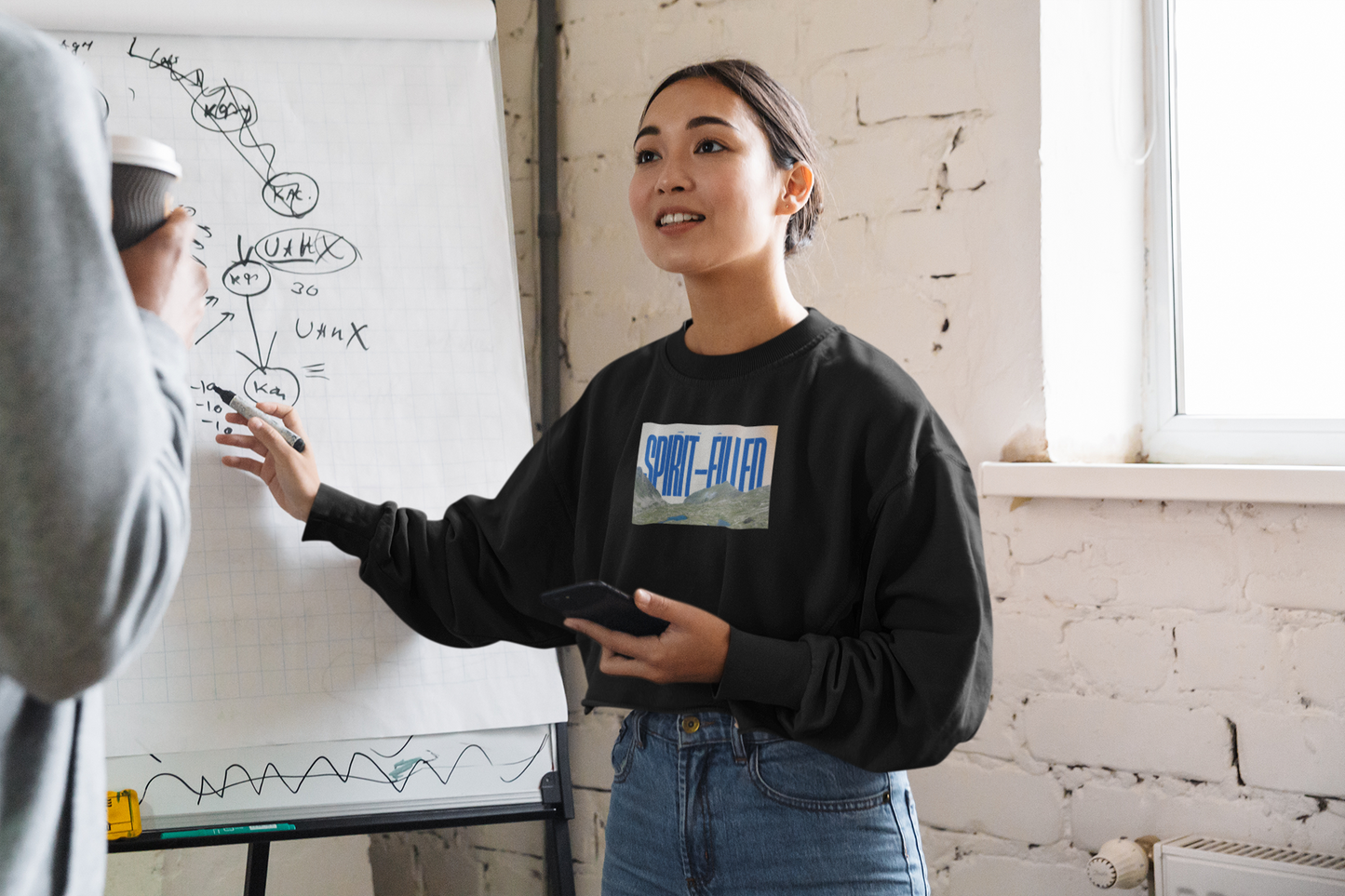 Living the Spirit Filled Life | Women's Cropped Sweatshirt