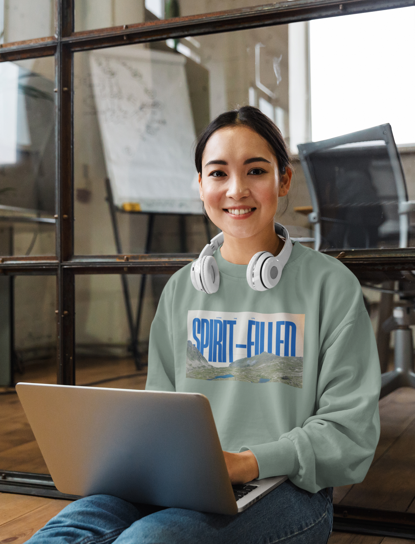 Living the Spirit Filled Life | Women's Cropped Sweatshirt